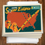 2024 Total Solar Eclipse Map - Notecards, Notecards