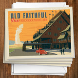 Yellowstone National Park: Old Faithful Inn - Notecards, Notecards