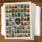 63 Image National Park Print: by Kenneth Crane - Notecards, Notecards