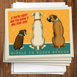 Middle Tennessee Boxer Rescue Fundraiser Print #4 (Nubs) - Notecards, Notecards