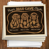 Man Cave Etiquette - Notecards, Notecards