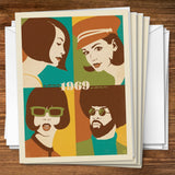 1969: Go with the Flo/Fro - Notecards, Notecards
