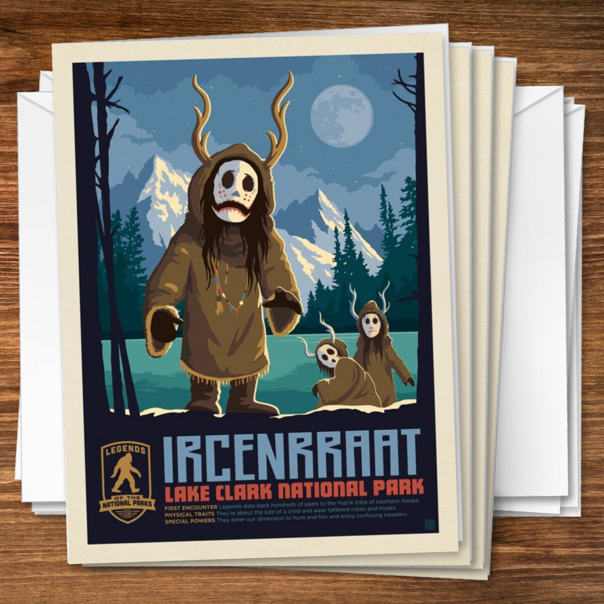 Legends Of The National Parks: Lake Clark's Ircenrraat | Notecard
