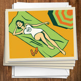 Sun Bather - Notecards, Notecards