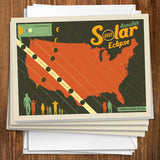 Annular Solar Eclipse 2023 Map - Notecards, Notecards