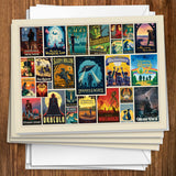 Literary Classics Collage (Horizontal) - Notecards, Notecards