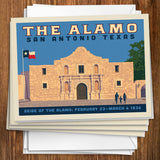 San Antonio, TX: The Alamo (Horizontal) - Notecards, Notecards