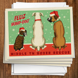 Middle Tennessee Boxer Rescue Fundraiser Print #5 (Feliz Nubby Dog) - Notecards, Notecards