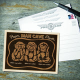 Man Cave Etiquette - Postcards, Postcards