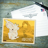 Map of Arches National Park - Postcards, Postcards