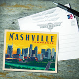 Nashville Sunset Skyline (Horizontal) - Postcards, Postcards