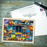 Space Travel Collage (Horizontal) - Postcards, Postcards