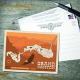 Map of Grand Canyon National Park - Postcards, Postcards