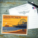 Santa Monica Pier: Sunset - Postcards, Postcards