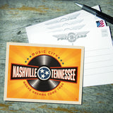 Music City: Vinyl Record (Horizontal) - Postcards, Postcards