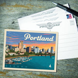 Portland, Oregon: Waterfont Skyline - Postcards, Postcards