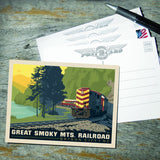 Great Smoky Mountain Railroad: Diesel Train - Postcards, Postcards