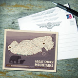 Map of Great Smoky Mtns National Park - Postcards, Postcards