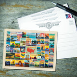 50-State Collage (Horizontal) - Postcards, Postcards