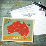 Australia: Explore Down Under Map - Postcards, Postcards
