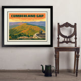 Cumberland Gap National Historical Park - Art Print, 24x32 / Deluxe / Black