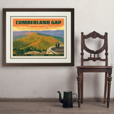 Cumberland Gap National Historical Park - Art Print, 24x32 / Deluxe / Brown