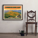 Cumberland Gap National Historical Park - Art Print, 24x32 / Simple / Brown