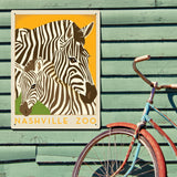 Nashville Zoo (Zebra) - Metal Sign, Metal Sign / 18x24