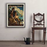 Treasure Island: Robert Louis Stevenson (AVH) - Art Print, 24x32 / Simple / Gray