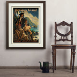 Treasure Island: Robert Louis Stevenson (AVH) - Art Print, 24x32 / Deluxe / Brown