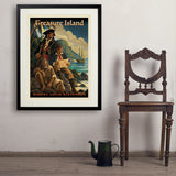 Treasure Island: Robert Louis Stevenson (AVH) - Art Print, 24x32 / Standard / Black