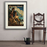 Treasure Island: Robert Louis Stevenson (AVH) - Art Print, 24x32 / Standard / Gray
