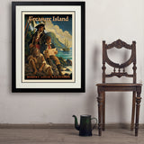 Treasure Island: Robert Louis Stevenson (AVH) - Art Print, 24x32 / Deluxe / Black