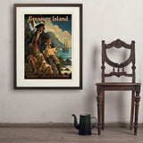 Treasure Island: Robert Louis Stevenson (AVH) - Art Print, 24x32 / Standard / Brown
