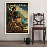 Treasure Island: Robert Louis Stevenson (AVH) - Art Print, 36x48