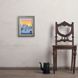 Snowshoe, West Virginia - Art Print, 11x14 / Simple / Gray