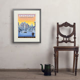 Snowshoe, West Virginia - Art Print, 18x24 / Standard / Gray