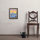 Snowshoe, West Virginia - Art Print, 11x14 / Simple / Brown