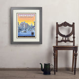 Snowshoe, West Virginia - Art Print, 18x24 / Deluxe / Gray