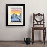 Snowshoe, West Virginia - Art Print, 18x24 / Deluxe / Black