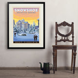 Snowshoe, West Virginia - Art Print, 24x32 / Standard / Black