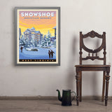 Snowshoe, West Virginia - Art Print, 24x32 / Simple / Gray