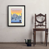 Snowshoe, West Virginia - Art Print, 18x24 / Standard / Black