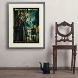 Sherlock Holmes: Arthur Conan Doyle  - Art Print, 24x32 / Standard / Gray