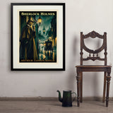 Sherlock Holmes: Arthur Conan Doyle  - Art Print, 24x32 / Standard / Black