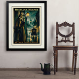 Sherlock Holmes: Arthur Conan Doyle  - Art Print, 24x32 / Deluxe / Black
