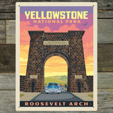 Yellowstone: Roosevelt Arch - Metal Sign, Metal Sign