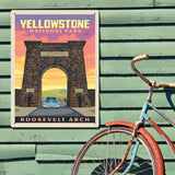 Yellowstone: Roosevelt Arch - Metal Sign, Metal Sign / 18x24