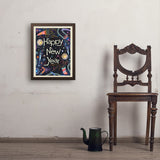 A Greeting Card: Happy New Year! - Art Print, 18x24 / Simple / Brown