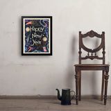 A Greeting Card: Happy New Year! - Art Print, 18x24 / Simple / Black